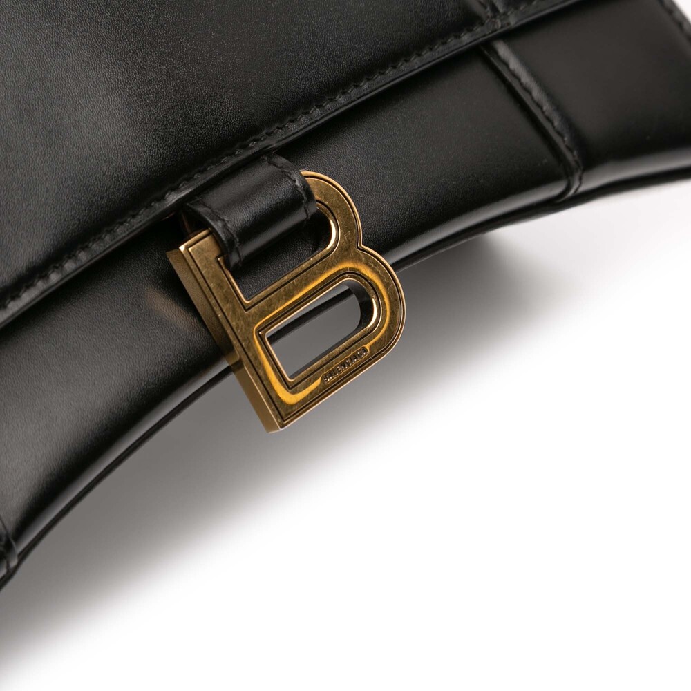 Pre-Loved Balenciaga Small Shiny Box Calfskin Hourglass Top Handle Bag - Picture 7 of 11